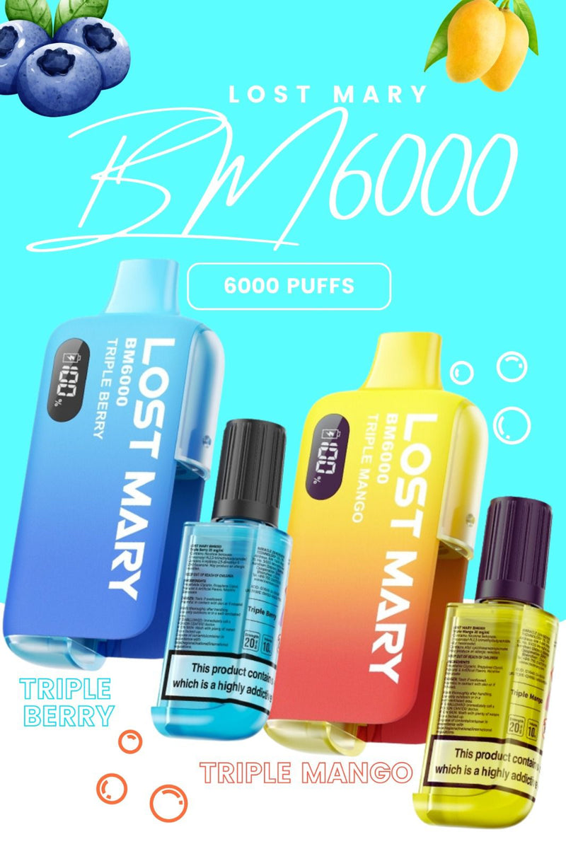 Box of 10 Lost Mary BM6000 | 20+ Flavours