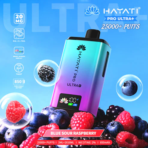 Hayati Pro Ultra Plus 25000 Puffs Box of 10